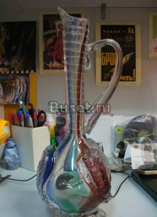 Графин  стекло цветное Санкт-Петербург