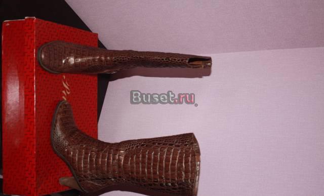 Сапоги осенние кожа Москва