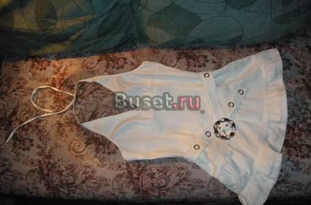 Летнее короткое белое платье Москва