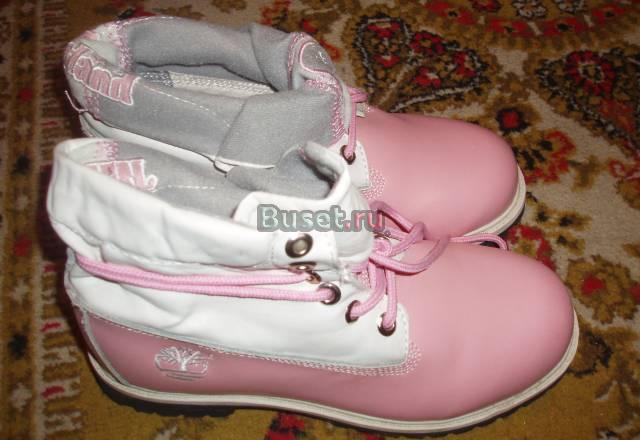 розовые женские ботинки timberland  Москва