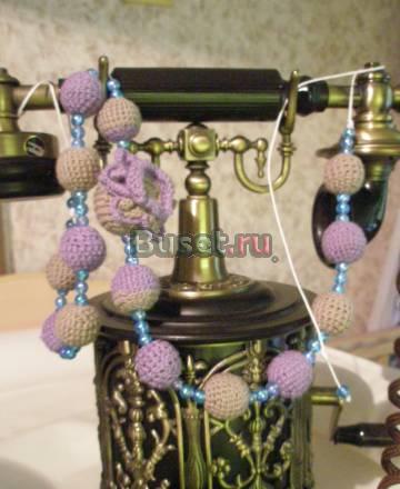 Бусы вязаные Москва