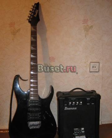 Электрогитара Ibanez с комбиком и педалью Барнаул