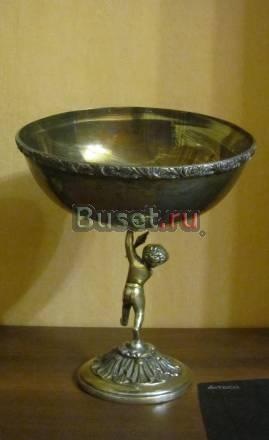 Кубок, ваза мальчик,латунь из СССР Москва