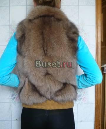 Меховой жилет из лисицы Москва