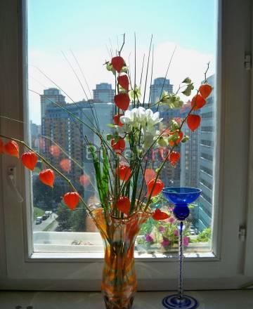 Ваза из толстого стекла Москва