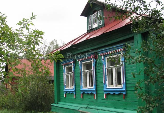Дом(бревно)42м2,свет,баня,43сотки в уютной деревне Киржач