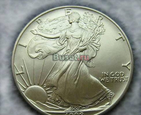 Silver Eagle-серебряный доллар Санкт-Петербург