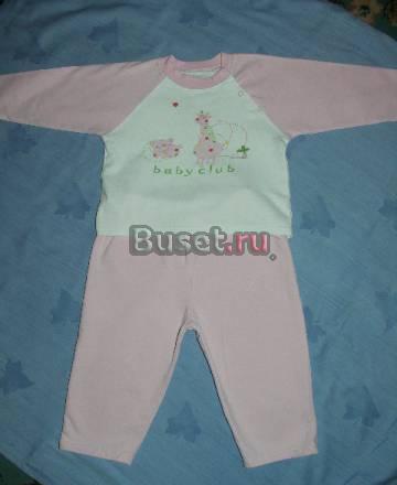 Теплая пижамка для девочки 2 лет ф. baby club Москва