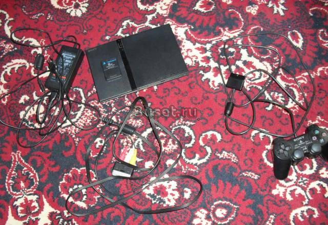 Игровая приставка Sony PlayStation 2 с дисками Москва