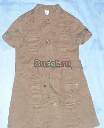 Платье-сафари ф.zara, Испания для девочки 3-4 лет Москва