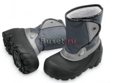 Сапожки  crocs Kids Flurry Black Санкт-Петербург