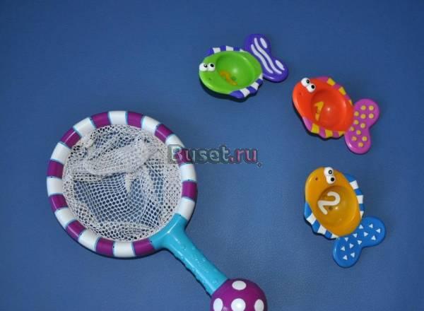Игрушка для ванной "Сачок с рыбками", Sassy Москва