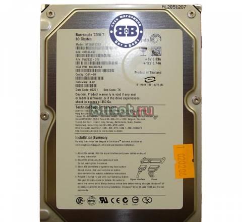 HDD Seagate 80Gb  80 Gb sata II без бэдов Москва