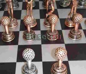 Металлические шахматы Гольф и фигуры Москва
