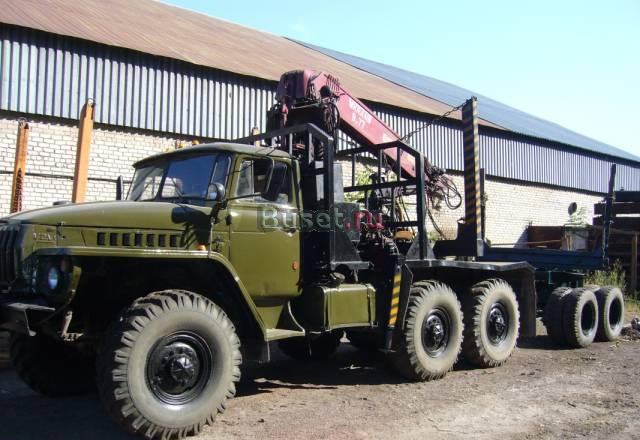 Лесовоз урал-4320  манипулятор, с прицепом Пермь