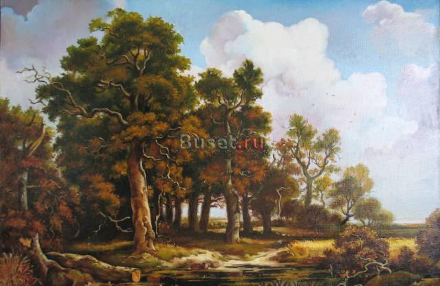 КАРТИНА -ПЕЙЗАЖ В СТАРИННОМ СТИЛЕ!! Москва