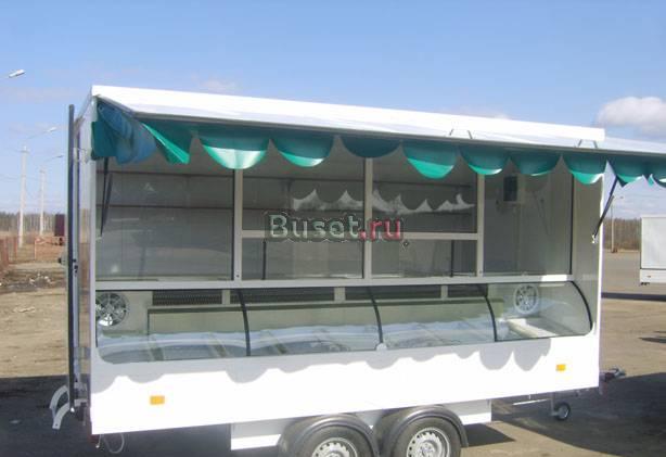 Торговый прицеп тонар с холодильной витриной Москва