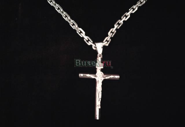 Золотая цепь с крестом Москва