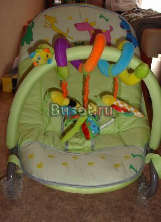 Детский шезлонг Happy Baby Bouncer Woody Москва