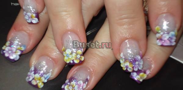 Наращивание ногтей гелем,лепка Москва