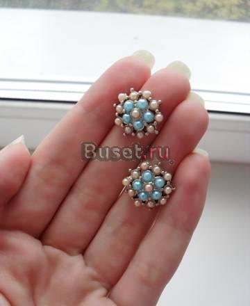 Новые серёжки с жемчужинками Москва