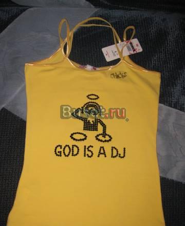 Клубная майка "GOD IS A DJ" Санкт-Петербург