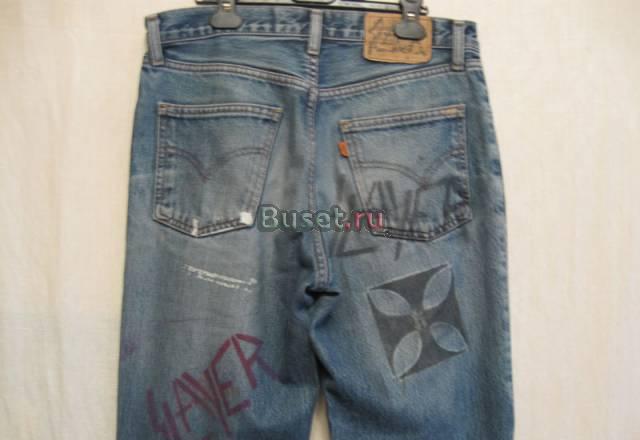 Джинсы мужские levis для фанатов slayer Москва