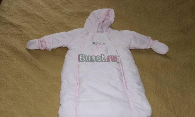 Розовый комбинезон-конверт Mothercare на 3-6 мес Москва