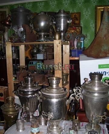 Самовары старинные угольные, подстаканники, утюги Москва