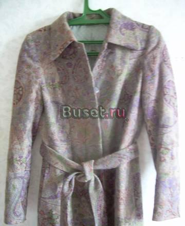 Пальто, ткань etro. Размер 42-44. Теплое Москва