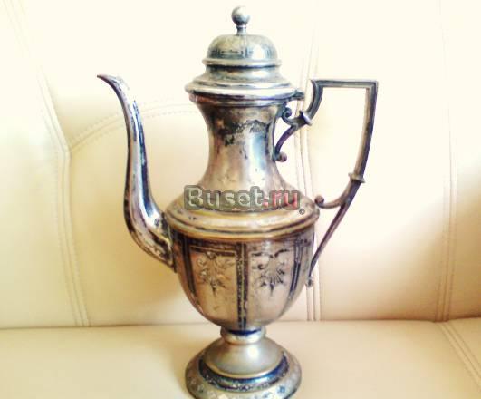 Старинный кофейник серебрение Франция 1900год Владивосток