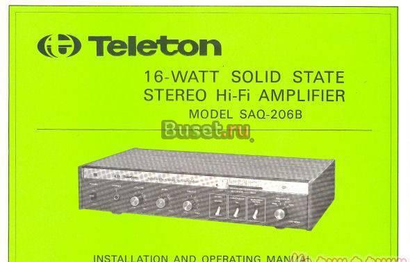 Усилитель Teleton SAQ-206B W.Germany Москва