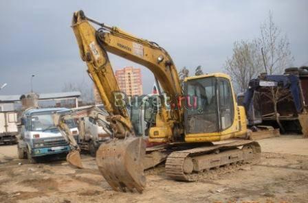 Аренда экскаватора  komatsu PC100 Москва