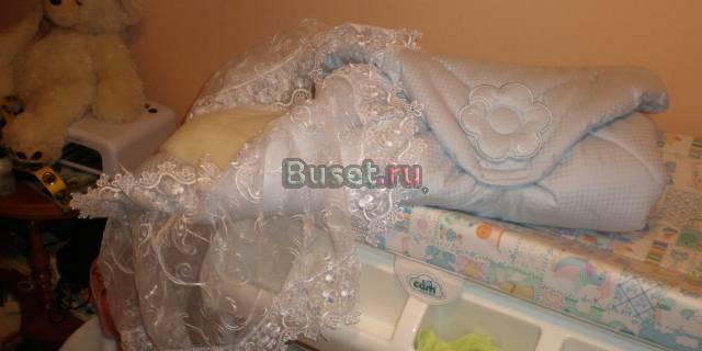 Новый Конверт-одеяло на выписку с овчиной Москва