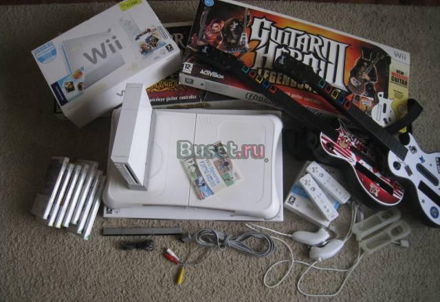 Чипов. Nintendo Wii +Balance Board +2 Гитары +Игры Москва