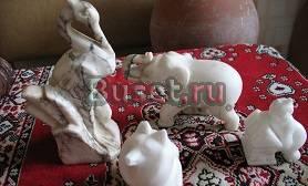 5 каменных фигурок.На камин Санкт-Петербург
