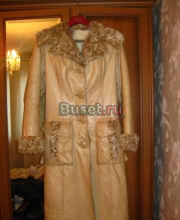 Продам кожаное пальто-дубленку Москва