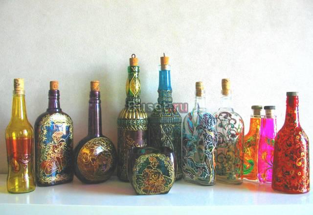 Расписные бутылки Санкт-Петербург