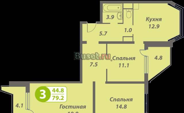 М. Братиславска 3-х комнатная квартира Москва