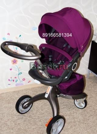 Фиолетовая прогулочная  stokke xplory новая Москва