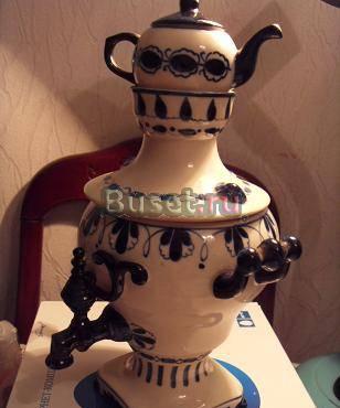 Гжель. Самовар Москва