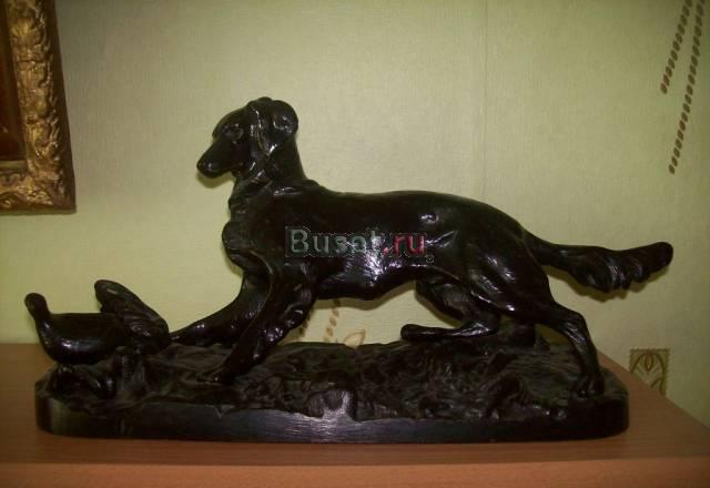 Собака сеттер с куропаткой касли 1982 год Москва