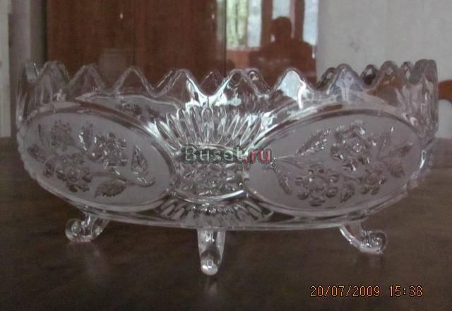 Конфетница хрустальная Москва