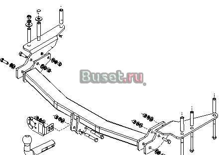 Фаркоп Ssang Yong Rexton 2 Москва