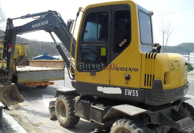 Корейский экскаватор колесный Volvo EW55 2002г Владивосток