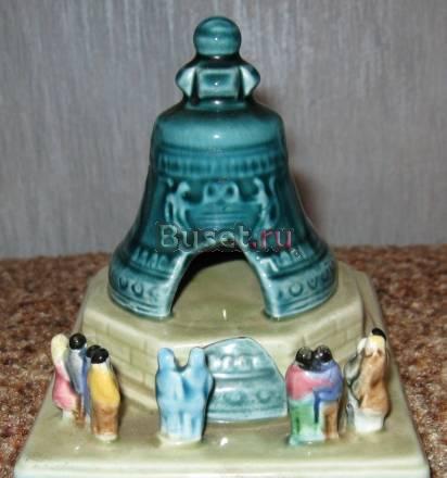 Статуэтка фарфоровая "Царь-колокол". Конаково. выс Москва
