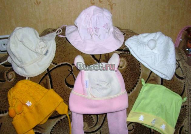 Пакетом шапочки на девочку 4-12 мес Москва
