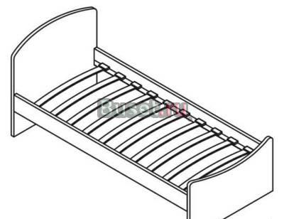 Кровать+матрас+выкатной ящик Москва