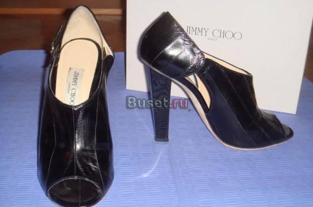 Полуботинки Jimmy Choo из кожи угря. 100 оригинал Москва