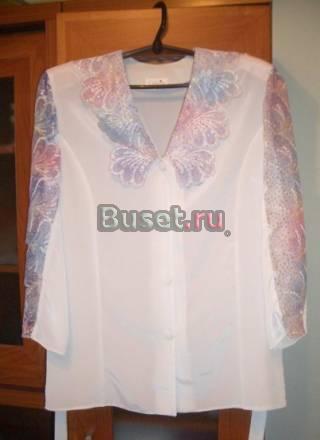 Блузка белая с вышивкой, новая Одинцово